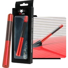 Bmw E30 Uygun Kırmızı Karbon Fiber Desenli Çubuk Anten Oto Radyon Anteni Am Fm Spor Tip Kısa Anten