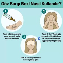 İlaçsız Market Tiroid ve Göz Hint Yağı Sargı Bezi * Detox * Tekrar Kullanılabilir | Lastikli | Beyaz | %100 Sızdırmaz