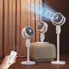 Usb'li 3 Kademeli 360° Uzaktan Kumandalı Sivrisinek Aromaterapili Otomatik 5-8 Hız ve Zamanlı Fan