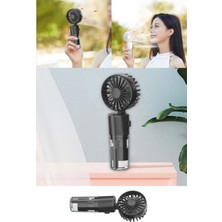Mini Fan Şarjlı El Fanı Su Püskürtmeli Boyun Askılı Mini Klima Fan Vantilatör USB Sarjlı Buzlu Fan