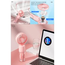 Mini Fan Şarjlı El Fanı Su Püskürtmeli Boyun Askılı Mini Klima Fan Vantilatör USB Sarjlı Buzlu Fan