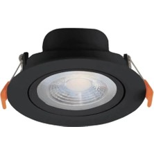 25 Adet 5W Smd LED Siyah Kasa Beyaz Işık YC-400B (7cm Kesim Çapı)