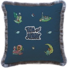 Tom And Jerry Kadife Yastık (Warner Bros Lisanslı, Uluslararası Yıkama ve Solmama Sertifikası)
