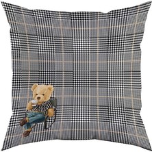Picniker Teddy 3 Kadife Yastık/kırlent (Dolgu Boncuk Elyaf, Ulusl. Yıkama ve Solmama Sertifikası)