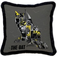 The Bat Kadife Yastık Warner Bros Lisanslı Uluslararası Yıkama ve Solmama Sertifikası