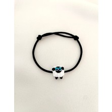 Murano Cam Siyah Kuzu Bileklik