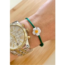 Murano Cam Boncuklu Papatya Bileklik