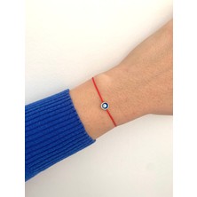 Nazar Boncuklu Kırmızı Ip Bileklik