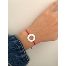 Sedef Taşı Karma Kırmızı Ip Bileklik