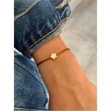 Kiremit Renk Çiçek Bileklik