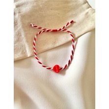 Love Aşk Yazılı Kırmızı Kalp Marteniçka Şans Bileklik