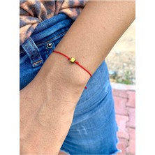 Hematit Küp Kırmızı Ip Bileklik