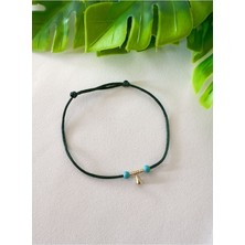 Doğal Turkuaz Taşı Yeşil Çan Bileklik