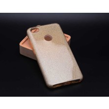 Spia Xiaomi Redmi Note 5A Kılıf Gold Jade Simli Silikon Kapak Orijinal Esnek Ince (Xiaomi Redmi Note 5A, Gold)