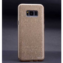 Spia Samsung Galaxy S8 Kılıf Gold Jade Simli Silikon Kapak  Esnek Ince (Samsung Galaxy S8, Gold)
