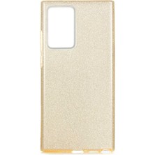 Spia Samsung Galaxy Note 20 Ultra Kılıf Gold Jade Simli Silikon Kapak  Esnek Ince (Samsung Galaxy Note 20 Ultra, Gold)