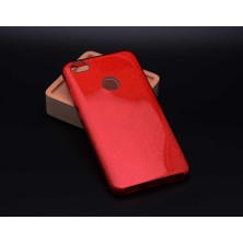 Spia Xiaomi Redmi Note 5A Kılıf Kırmızı Jade Simli Silikon Kapak Orijinal Esnek Ince (Xiaomi Redmi Note 5A, Kırmızı)