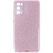 Spia Samsung Galaxy S20 Fe Kılıf Pembe Jade Simli Silikon Kapak  Esnek Ince (Samsung Galaxy S20 Fe, Pembe)