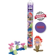 Plus - Plus Minecraft Temalı Silindir Kutuda Deniz Kızı Yapı Oyuncağı - Mermaid ( 100 Parça ) 4103