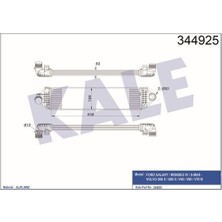 Kale Oto Radyatör 344925 Turbo Radyatörü S-Max 06- 1.6 Ecoboost Mondeo Iv 07- Galaxy Iıı 07- 10- S80 Isıtma Soğutma Sist. 38079900
