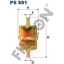 Fıltron PS881 Yakıt Filtresi Mazda 323 Iı (Bd) 1.1 54HP 11/80-10/85