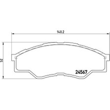 Mando MPT06 Ön Balata Toyota Uyumlu Hılux Iıı Pıckup 2.5d-4d 3.0d-4d 06=