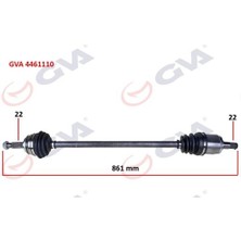 Gva 4461110 Komple Aks Sağ Skoda Favorıt 1.3 89-94 865MM