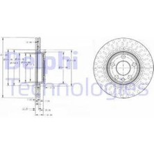 Delphı BG3222 Fren Diski Ön Scudo 96- / 806 94- Expert I 95- / Ju