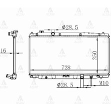Maher 10586 Radyatör Su Jazz 09-15 (Mt)