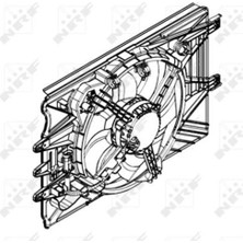 Nrf 47594 Fan Radyatörü Fiat 500L Jtd 0.9 1.3 1.4 1.6