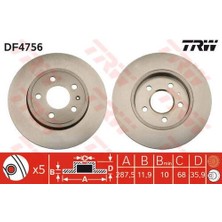 Trw DF4756 Fren Diski Arka A4 / Exeo 08-