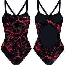 Tyr Durafast Elite® Df Kız Çocuk Mayosu - Synapse (Kırmızı)
