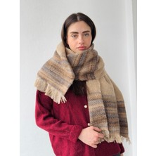 Retrobird Şal Atkı Unisex Krem