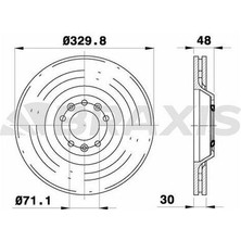 Braxis AD0400 Ön Fren Disk Aynası P407 P607 Ym 2.2 16V 3.0 Sw 04-C5 Iıı C6 3.0 V6 2.2 Hdı 05- 4246.E0