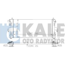 Kale Oto Radyatör 2052011AB Su Radyatörü Ducato 06- 2.3 Jtd 1 Sıra Alb