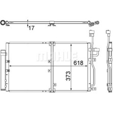 Knecht AC510000S Klima Radyatörü (Kondenser) Antara-Captiva 2.0d *Z20DMH*