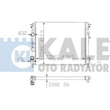 Kale Oto Radyatör 0528321AB Su Radyatörü Clıo Iı Symbol 01- 1.2 1.4 1.6 16V 1.4ı 1.5 Dcı Clıo Thalia Isıtma Soğutma Sist. 38078967