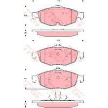 Trw GDB4125 Fren Balatası Ön Sebrıng 01-07