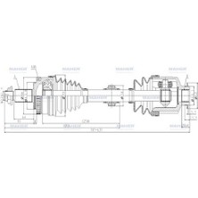 Maher 2015 Aks Komple Ön Ix-35 10-15 Sportage 11-16 2.0 Dizel Sol Absli 48 Diş 671MM