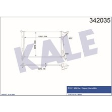 Kale Oto Radyatör 342035 Su Radyatörü Cooper 01- 1.6 16V One Brazıng