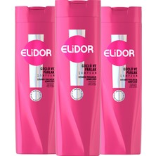 Elidor Superblend Saç Bakım Şampuanı Güçlü ve Parlak E Vitamini Makademya Yağı Kolajen 400 ml x3