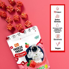 Pol’s Freeze Fresh Çıtır Küp Çilekli Elma 20 g x 3 Adet Freeze Dry Dondurularak Kurutulmuş Meyve