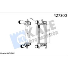 Kale Oto Radyatör 020CAC150 Intercooler Radyatörü Ara Soğutucu Ford: Fiesta 17-Bmax Courier 1.0 Ecobost 18-