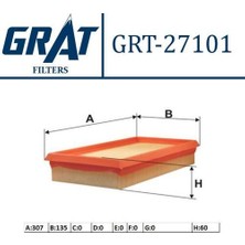 Grat 27101 Hava Filtresi 147 1.6 2.0 Ts Jts
