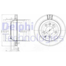 Delphı BG3775C Fren Diski Arka Touareg 7l 02- Touareg 7p 10- / Q7