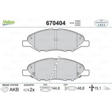 Valeo 670404 Ön Balata Nıssan Tııda-Versa 07- March 02-