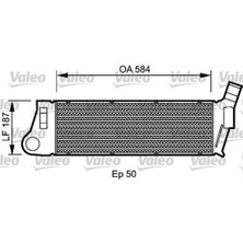 Valeo 818727 Turbo Radyatörü Megane Iı 02- 1.5 Dcı Scenic Iı 03-