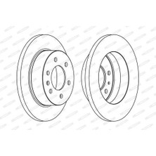 Ferodo FCR311A Fren Diski Arka Crafter 06- / Sprınter 06- Düz 298