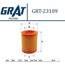 Grat 23109 Hava Filtresi Cr-V 02-06