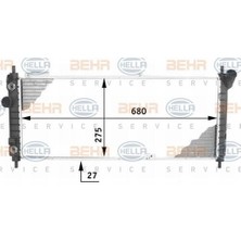Knecht CR357000S Radyatör 96- Corsa.b 1.4 16V *X14XE* -Os
